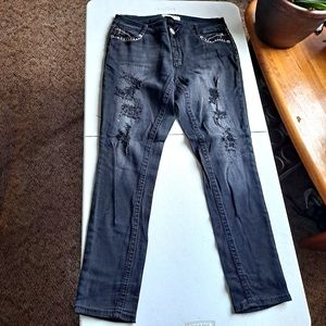 Black Fashion Bug Jeans